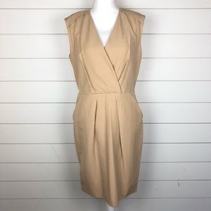 COPY - Ann Taylor Sleeveless V-Neck Khaki Dress